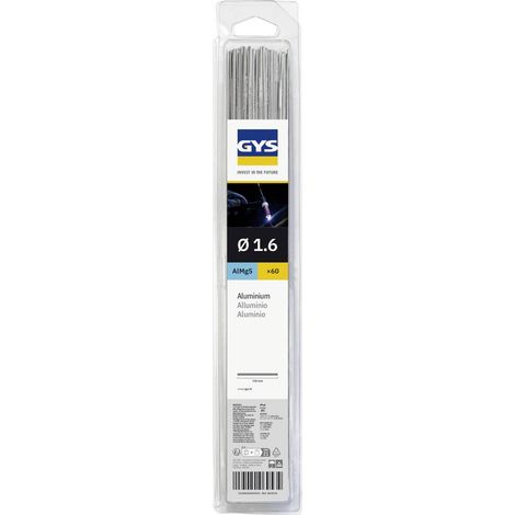 Toparc WIG Elettrodi per saldatura 60 pz. (Ø x L) 1.6 mm x 330 mm