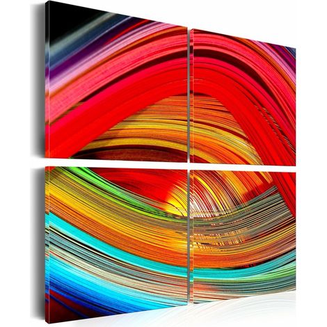 Tableau abîme colore - 60 x 60 cm (1/4)