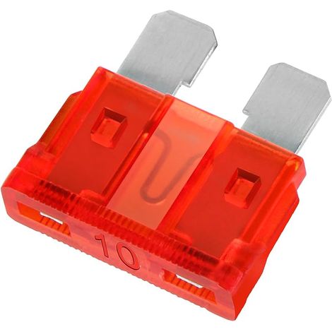 Lot de 50 fusibles à lame standard ATC-10 pour voiture et camion Rouge 10 A (1/5)