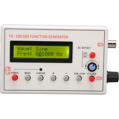 Générateur de signaux fonctionnels Sinus Triangle Carré Dents de scie Générateur de signaux de fonction 1 Hz à 500 kHz (1/4)
