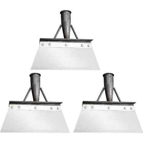 Pelle de jardin robuste pour enlever la mousse et la neige - Grattoir en acier multi-usages pour l'entretien de la pelouse et l'aménagement paysager du jardin (lot de 3) (1/5)