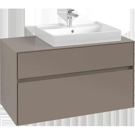 Villeroy & Boch Collaro Meuble sous-lavabo, 2 tiroirs, lavabo à