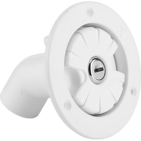Bouche de remplissage d'eau douce gravitaire verrouillable avec filtre et 2 clés, pour caravane, bateau, remorque. (1/5)