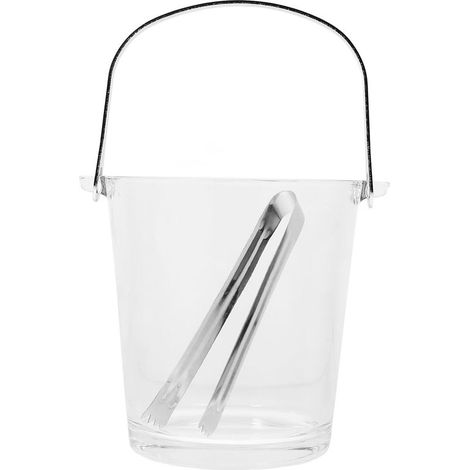 Glace Portable avec Pinces Acier Inoxydable Seau Gla ons (1/5)