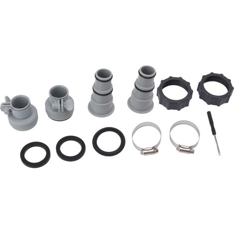 Poolschlauchadapter Ersatzschlauchadapter mit Flansch für Pumpen mit Gewindeanschluss (1/5)