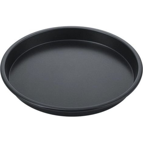 Plaque de Cuisson en Acier Carbone Antiadhésive - Moule à Tarte et Lèchefrite pour Pizza, Biscuits et Pâtisserie - Compatible Four et Micro-ondes - Accessoire de Cuisine Professionnel pour Restaurant