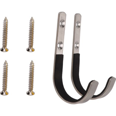 2er-Set Wandhalterungen mit J-Haken für Jagdbogen und Ausrüstungsaufbewahrung mit weichem Schutz (1/5)