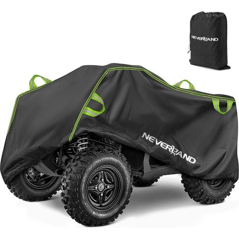 Quad Abdeckplane XL wasserdicht für Innen & Außen, winddicht, grün/schwarz (1/5)