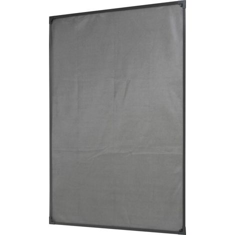 Zanzariera regolabile per finestra RF-IS-500, 130 x 150 cm, nera, maglia fine, 1 pezzo