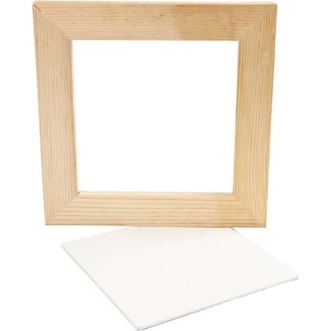 Cadre en pin naturel avec canevas toilé de bonne qualité collé au dos sur un panneau en carton épais. réf 226200 (1/4)