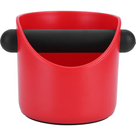 Mini seau à marc de café antidérapant, boîte à déchets avec bec versant droit, pour usage domestique, couleur rouge (1/5)