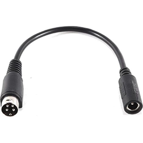 Câble d'alimentation court DIN 4 broches vers 5,5 x 2,1 mm, 20 cm, pour caméras de vidéosurveillance, chargeurs, adaptateurs, imprimantes, DVR, 12 V, 20 AWG, noyau en cuivre. (1/5)