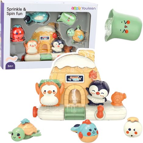 Ensemble de jouets de bain interactifs sur le thème des animaux marins pour les tout-petits (1/3)