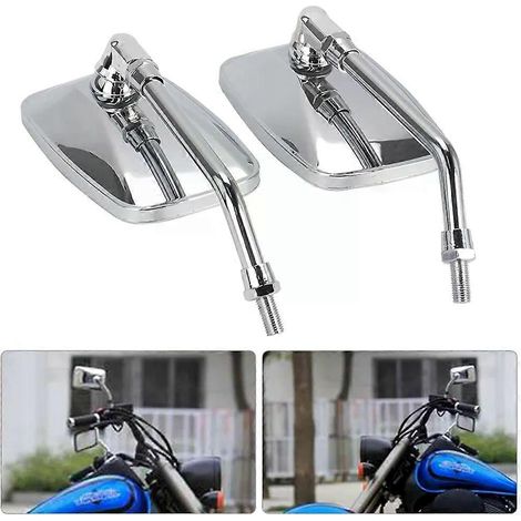 Rétroviseur carré modifié pour moto Honda Shadow VT VT1100 VT750 VT600 VF750 Magna 750 (1/5)