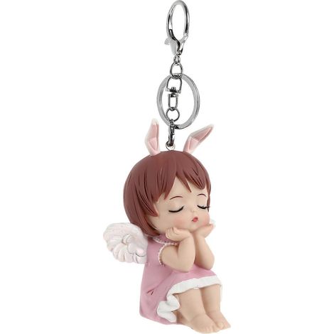 Pendentif sac poupée ange, adorable porte-clés, breloque pour sac à main-10.5X7.5cm-Pink