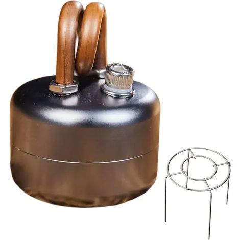 Mini réchaud à alcool, réchaud portable idéal pour le camping, la randonnée et le trekking - Réchaud de cuisine portable d'une capacité de 50 ml (1/5)