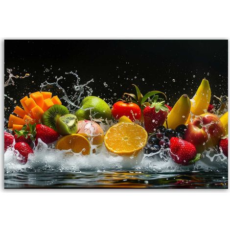 Tableau éclat fruité sur fond noir (1/5)