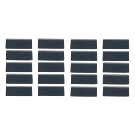 Ensemble de 20 cache-trous de drainage anthracite – Protection contre saleté et humidité – Installation rapide sans outils – Pour fenêtres (1/4)