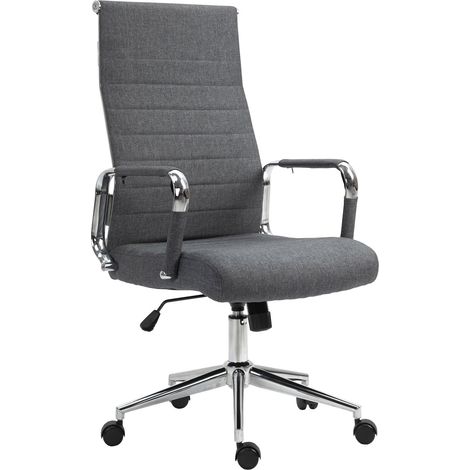 SVITA OFFICE COMFORT Bürostuhl Drehstuhl Chefsessel Schreibtischstuhl Stoffbezug Dunkelgrau