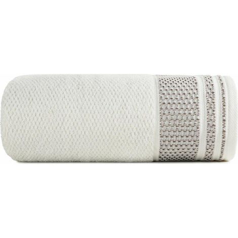 Toalla Suzana de 50x90 cm, rizo color crema, 500 g/m².
