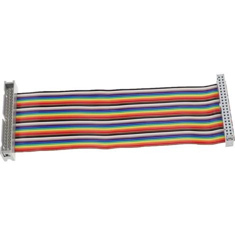 vhbw GPIO Verlängerungskabel 40 Pin kompatibel mit Raspberry Pi Mini-Computer - Extension Flachbandkabel Mehrfarbig, 8,2 cm (1/3)