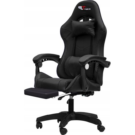 Chaise de jeu GTXFR-010 GT EXTREME, bureau, massage, éco-cuir, coussins (1/5)
