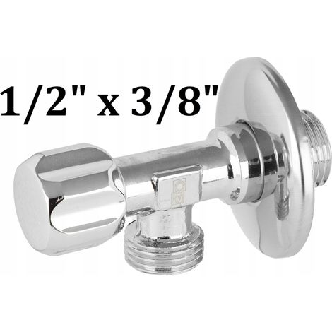Valvola angolare a fungo 1/2x3/8 per lavatrice e lavastoviglie (1/2)