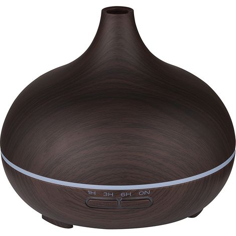 Diffuseur d'huiles essentielles 500 ml, aspect bois foncé (1/5)