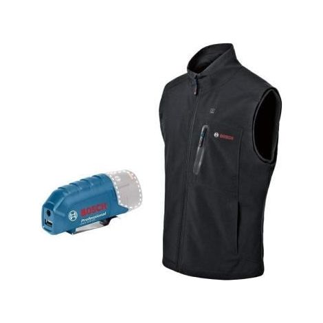 Chaleco calefactable Bosch Professional GHV 12+18V XA talla M, sin batería - 06188000EB