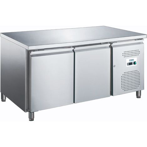 Table réfrigérée positive - 2 portes - 282L - 1360x700x850mm - -2/+8°C - Mec