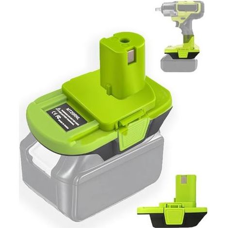 MT18RL Adaptateur de batterie pour outil de batterie Ryobi 18 V, convertisseur de batterie avec connexion USB, convertir avec batterie Makita 18 V pour outil Ryobi 18 V Lithium Ion (1/5)