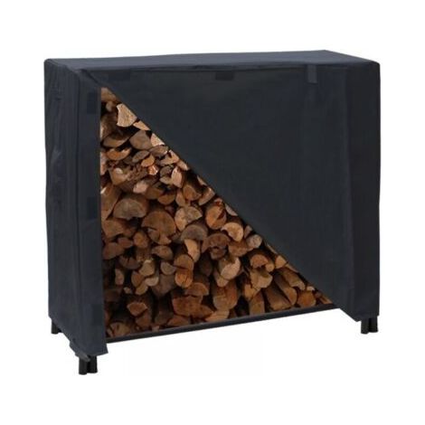 Support à Bois de Chauffage avec Couvercle Grande Capacité Extérieur Porte-bûches de Cheminée avec étanche 420D Oxford (1/5)