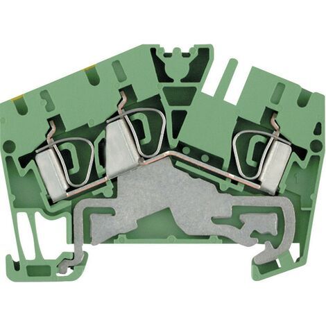 Bloc de jonction de protection Weidmüller ZPE 4-2/3AN 1770390000-1 vert-jaune 1 pc(s) D11019 (1/5)
