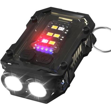Mini-LED-Taschenlampe wiederaufladbar 900L USB-aufladbar kleine EDC-Taschenlampe 8 Modi wasserdichter Taschenlampenclip geeignet für Camping und (1/5)
