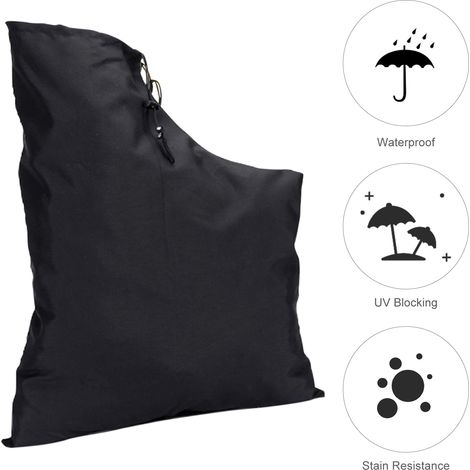 TONYSA Noir Sac pour Aspirateur Souffleur Universel, Sac Aspirateur de Souffleur Feuilles, Sac Collecteur de Feuilles pour Souffleurs à Feuilles Ultra-souffleurs et Aspirateurs (1/5)