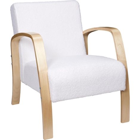 Fauteuil de salon en bouclette HELLA (1/5)