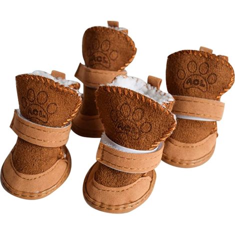 Bottes pour chiens avec protection des pattes, chaussures antidérapantes pour chiens, bottes Dog Australia pour animaux de compagnie, baskets d'hiver chaudes et antidérapantes, pour petits chiens (1/5)