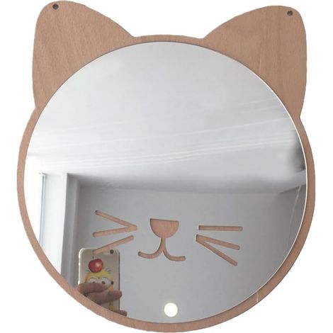Autocollants Miroir Muraux DIY Acrylique Chat pour Décoration Murale Salon Chambre Bureau Facile à Poser Design Moderne et Stylé (1/5)