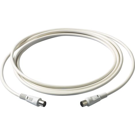 VIMAR - 0P32420.B Cable alargador de TV de 2 m, macho-hembra, blanco
