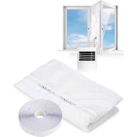 Tessuto di Porta di gomma Windows Mobile Condizionatore d'aria 400cm Kit Guarnizione Porta Finestra aria Condizionata climatizzatori portatili Ad Interrompere Aria Calda Solido, Facile Da Installare a (1/5)