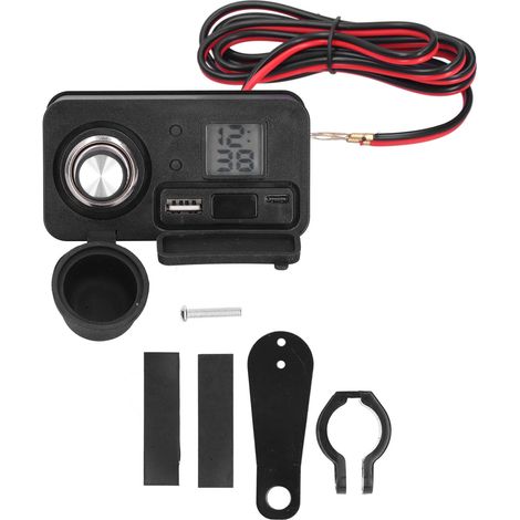 Schnellladegerät QC 3.0 5V/3A Dual-USB-Zigarettenanzünder, wasserdicht, für Motorrad, Handy und GPS (1/5)