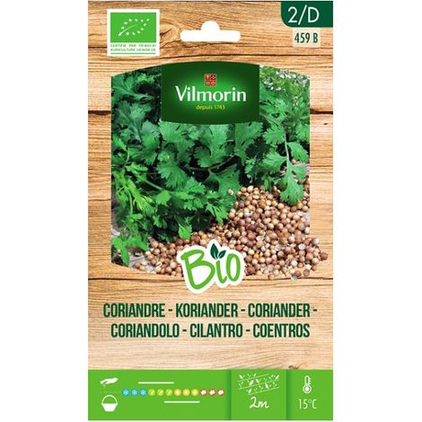 Vilmorin Garden Bio Coriander Graines de plus de 0,5 GR