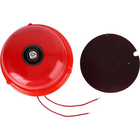 Sonnette électrique d'alarme Incendie en métal (100 DB) avec Bobine en cuivre - Déclenchement Interne - Installation Facile pour Usage Domestique et Commercial - Options 220 V / 12 V / 24 V (1/5)