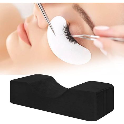 Oreiller D'Cils, Oreiller en Mousse à Mémoire Forme U, Oreiller Ergonomique Cervical, Coussin Soutien Cervicales pour Le Style Maquillage Cils pour Salon Beauté ou Maison (1/5)