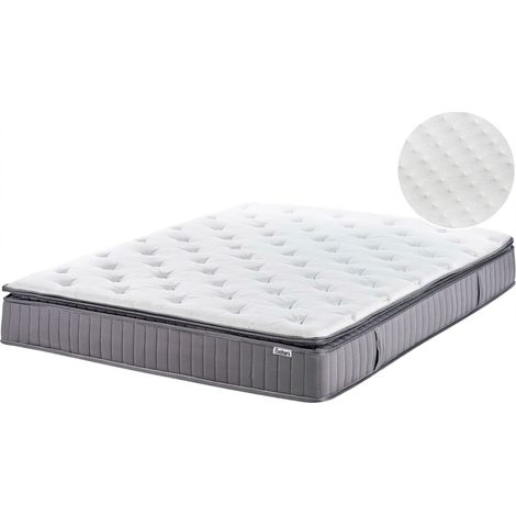 Materasso a molle insacchettate 180 x 200 cm con maniglie imbottitura in Memory Foam rinfrescante duro rivestimento rimovibile 7-Zone Pleasant (1/5)