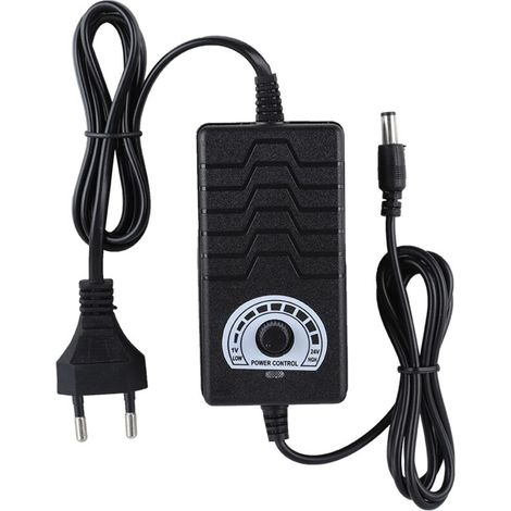 Controllo della velocità del motore, alimentatore regolabile 48W 2A 1-24V anti-interferenza per dispositivi di videosorveglianza, ventole elettriche per telecamere -Crezuo