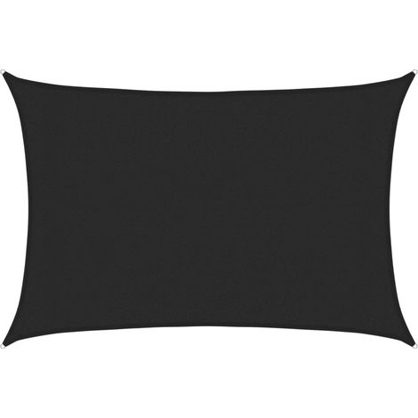 Maison Exclusive - Voile d'ombrage 160 g/m² Noir 3x4,5 m PEHD