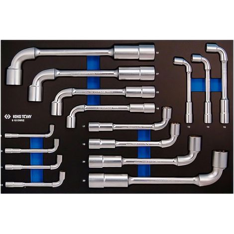 Module mousse 15 clés à pipe débouchées 8-32mm – Pour mécanique et bricolage – Dimensions 560 x 375 mm – Protection et organisation – King Tony