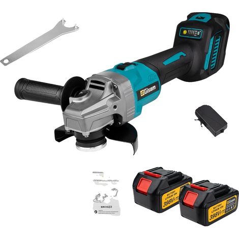 Meuleuse d'angle, moteur sans balais, 7 vitesses variables, 2 Batterie (1/2)