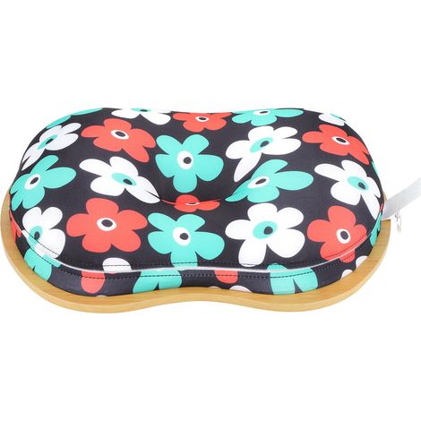 Tablette Portable Multifonction avec Coussin pour Lit, Bureau Maison, Mini Support Ordinateur (Motif Fleuri) (1/5)